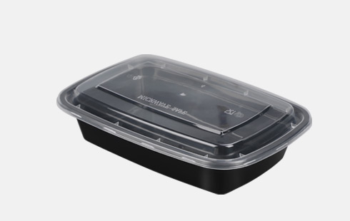 Rectangle Disposable Plastic Take Away Food Containers With Lids