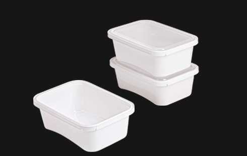 Hot Selling Rectangle Disposable Plastic Take Away Food Containers With Lids