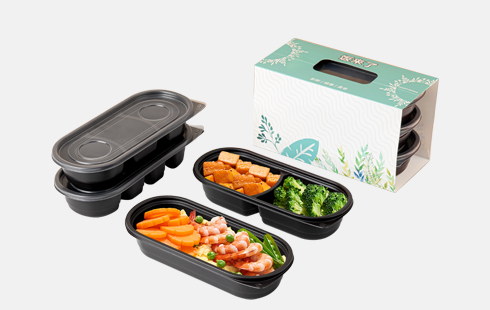 Rectangle Disposable Plastic Take Away Food Containers With Lids