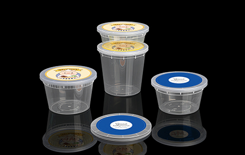 Food Storage Containers with Lids 8oz 12oz 16oz 24oz 32oz Freezer clear Deli Cups BPA-Free Leakproof Round Meal Prep