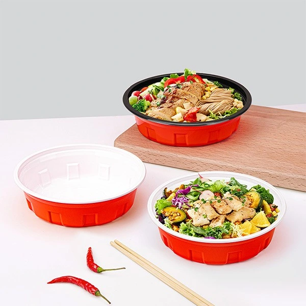 Round Disposable Plastic Lunch Box Picture 1