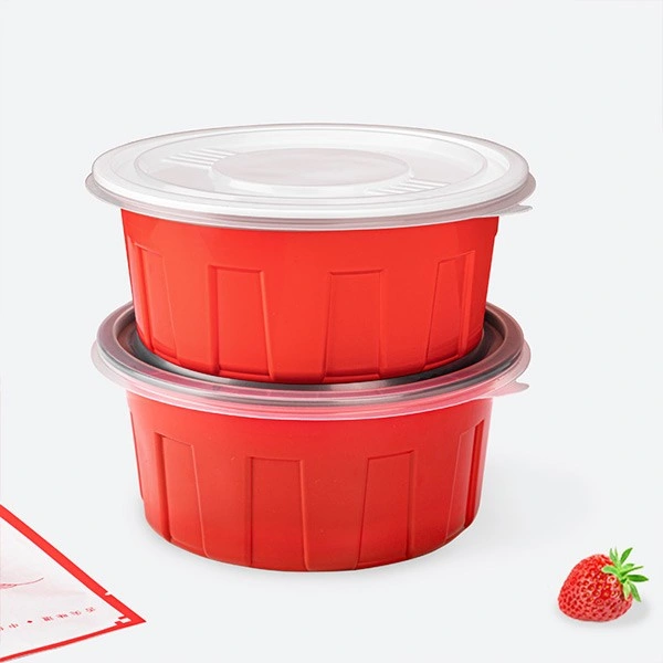 Round Disposable Plastic Lunch Box