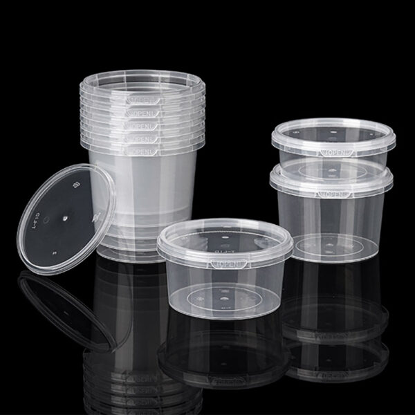 Clear Plastic Container Leak Proof With Termper Evident - 图片 2