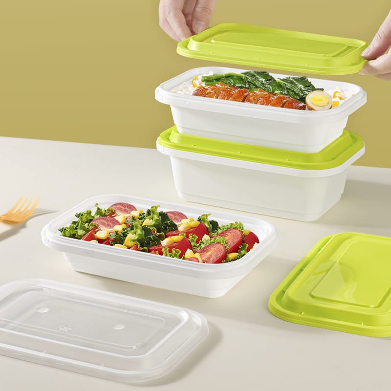 PP Injection Tamper Evident Rectangular Containers 500/650/1000ml - 图片 4