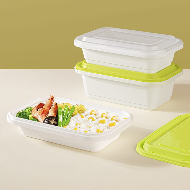 PP Injection Tamper Evident Rectangular Containers 500 650 1000ml