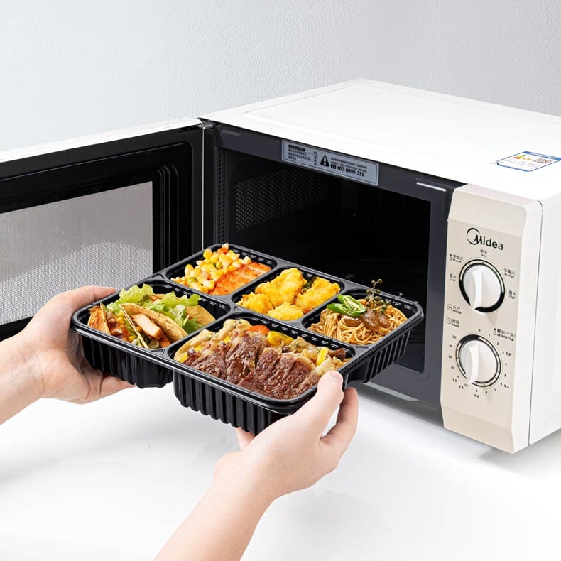 Food Grade PP Plastic Material Multi Compartment Take Away Food Container - 图片 3