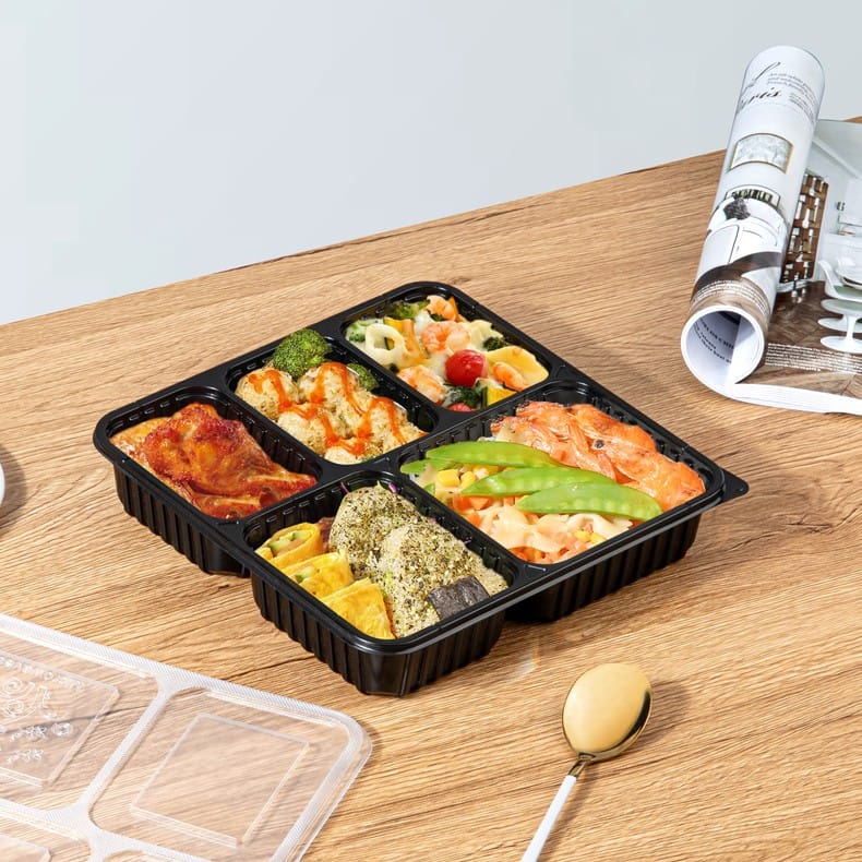 Food Grade PP Plastic Material Multi Compartment Take Away Food Container - 图片 4