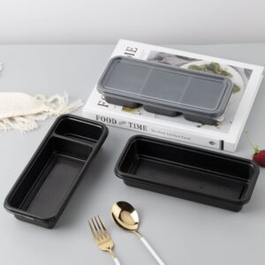 PP Plastic Rectangular Lunch Box 1 2 3 Compartment