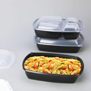 Rectangle Disposable Plastic Take Away Food Containers With Lids