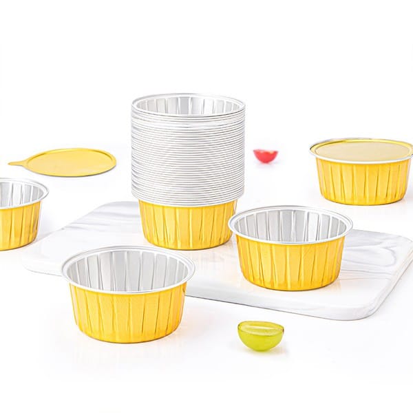 Small Size Round Aluminum Foil Food Container